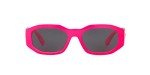 Versace Men’s Fuchsia Frame Sunglasses with Grey Lenses