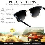 Joopin Semi-Rimless Polarized UV400 Sunglasses