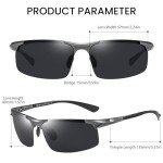 DUCO Men's Polarized Carbon Fiber Sunglasses