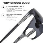 DUCO Men's Polarized Carbon Fiber Sunglasses