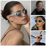 Trendy Y2K Wrap Around Sunglasses - 3 Pairs