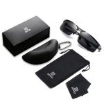 DUCO Men's Polarized Carbon Fiber Sunglasses