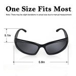 Trendy Y2K Wrap Around Sunglasses - 3 Pairs