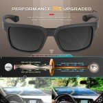 ATTCL Men's Polarized UV400 Sport Sunglasses - Black Gray