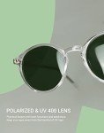 TIJN Retro Polarized Round Sunglasses for Everyone