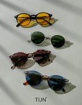 TIJN Retro Polarized Round Sunglasses for Everyone