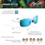 Maui Jim Hema Polarized Rimless Sunglasses - Blue Hawaii