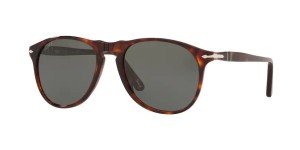 Persol PO9649S Havana Polarized Green Aviators + Kit