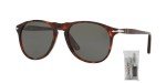 Persol PO9649S Havana Polarized Green Aviators + Kit