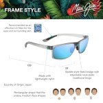 Maui Jim Pokowai Arch Polarized Sunglasses - Matte Grey