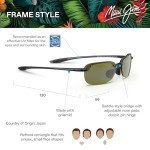 Maui Jim Rimless Polarized Sunglasses - Smoke Grey