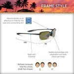 Maui Jim Rimless Polarized Sunglasses - Smoke Grey