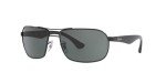 Ray-Ban RB3492 Black Crystal Green Sunglasses
