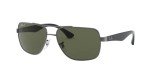 Ray-Ban RB3483 Gunmetal Square Polarized Sunglasses