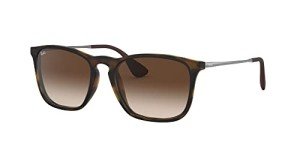 Ray-Ban Women's Chris Square Sunglasses, Rubber Havana