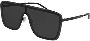 Yves Saint Laurent Black Rectangular Sunglasses
