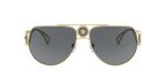 Versace Medusa Gold and Dark Grey Sunglasses