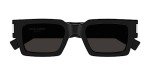Saint Laurent Women's Square Sunglasses in Black-Crystal-Grey