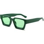 AIEYEZO Square Thick Frame Sunglasses for All
