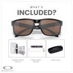 Oakley Holbrook Matte Black Square Sunglasses Bundle