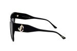 Jimmy Choo Eleni/G Crystal Sunglasses Black/Gold 53mm