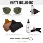 Ray-Ban RB3688 Square Sunglasses with Eyewear Kit