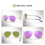 Michael Kors Chelsea Aviator Sunglasses with Eyewear Kit