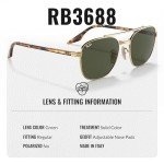 Ray-Ban RB3688 Square Sunglasses with Eyewear Kit