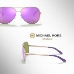 Michael Kors Chelsea Aviator Sunglasses with Eyewear Kit