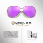 Michael Kors Chelsea Aviator Sunglasses with Eyewear Kit