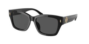 Tory Burch 53MM Black/Grey Rectangular Sunglasses Bundle