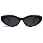 VANLINKER Stylish Black Cat Eye Sunglasses for Women