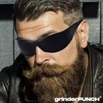 GrinderPUNCH Super Dark Black Biker Sunglasses