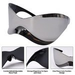 Futuristic Oversized Wrap Around Sunglasses for All