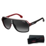 Carrera CA1001/S Matte Black Aviator Sunglasses Bundle