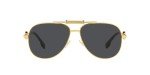 Versace Gold Frame Sunglasses with Dark Grey Lenses