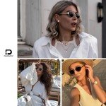 Trendy Retro Oval Gold Sunglasses for All