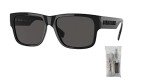 Burberry Knight 57MM Black Square Sunglasses + iWear Kit