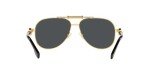 Versace Gold Frame Sunglasses with Dark Grey Lenses