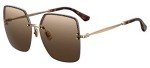 Jimmy Choo Tavi Square Sunglasses - Gold/Havana 60mm