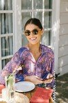 Peepers Boho Polarized Round Amber Sunglasses