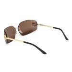 Trendy Rimless Y2K Shield Sunglasses for All