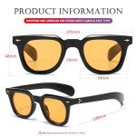 Trendy Black Square Sunglasses for Men and Women