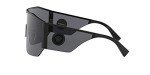 Versace Men's Black Frame Sunglasses with Grey Lenses