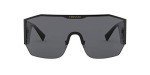 Versace Men's Black Frame Sunglasses with Grey Lenses