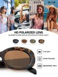 Zeelool Retro Oval UV400 Polarized Sunglasses for Women