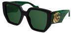 Gucci GG0956S Black/Green Geometric Sunglasses