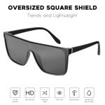 Trendy Oversized Polarized Square Sunglasses for All
