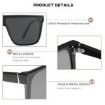 Trendy Oversized Polarized Square Sunglasses for All