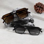 Trendy Retro Rectangle Frame Sunglasses K1649